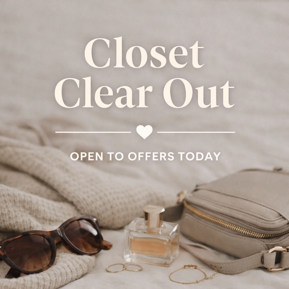 Closet Clear Out Sale 🤍 Open to Offers Today